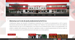 Desktop Screenshot of lycee-eca.fr