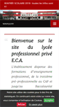 Mobile Screenshot of lycee-eca.fr