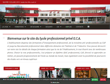 Tablet Screenshot of lycee-eca.fr