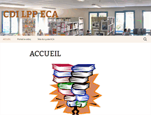 Tablet Screenshot of cdi.lycee-eca.fr
